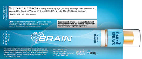 BRAIN Spray - Product label
